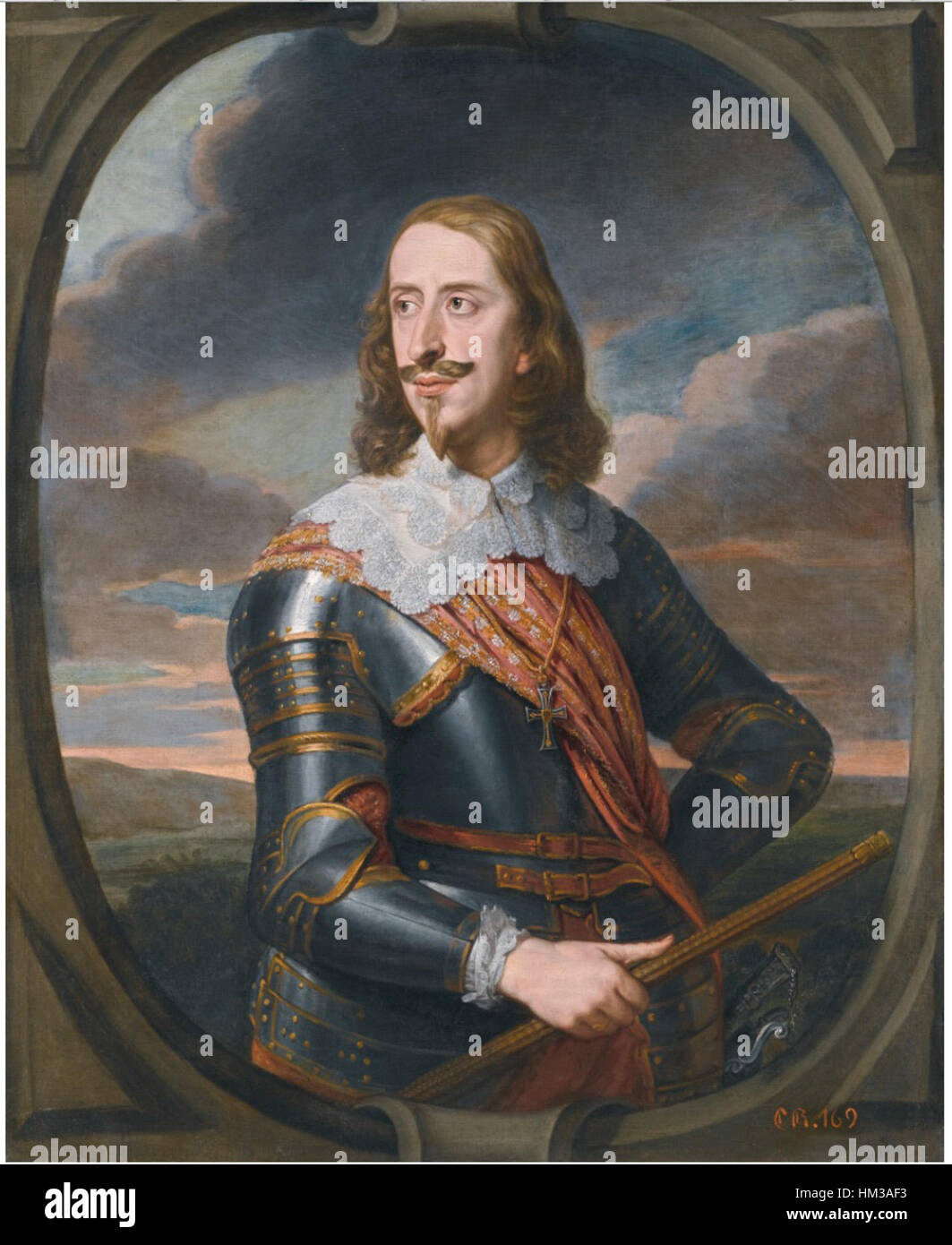 Jan van den Hoecke - Retrato del archiduque Leopoldo Guillermo de Austria, como Marshall Foto de stock