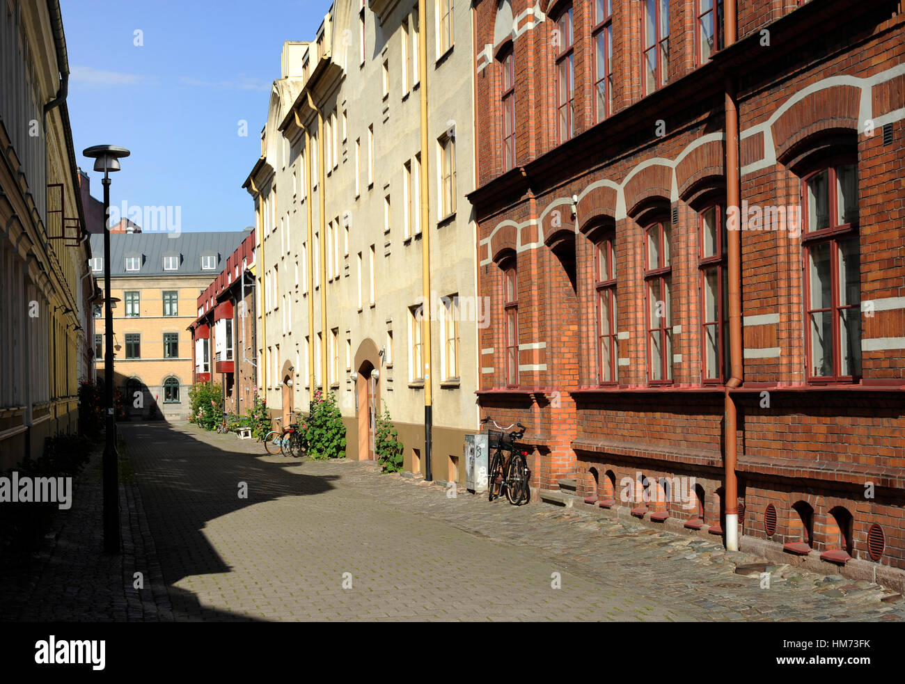 Suecia. Malmo. Centro histórico de la ciudad. Carolikvarte vecindario  Fotografía de stock - Alamy