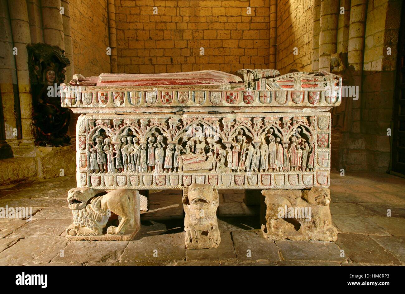 Tumba, Villalcazar de Sirga, Palencia, España. Camino de Santiago