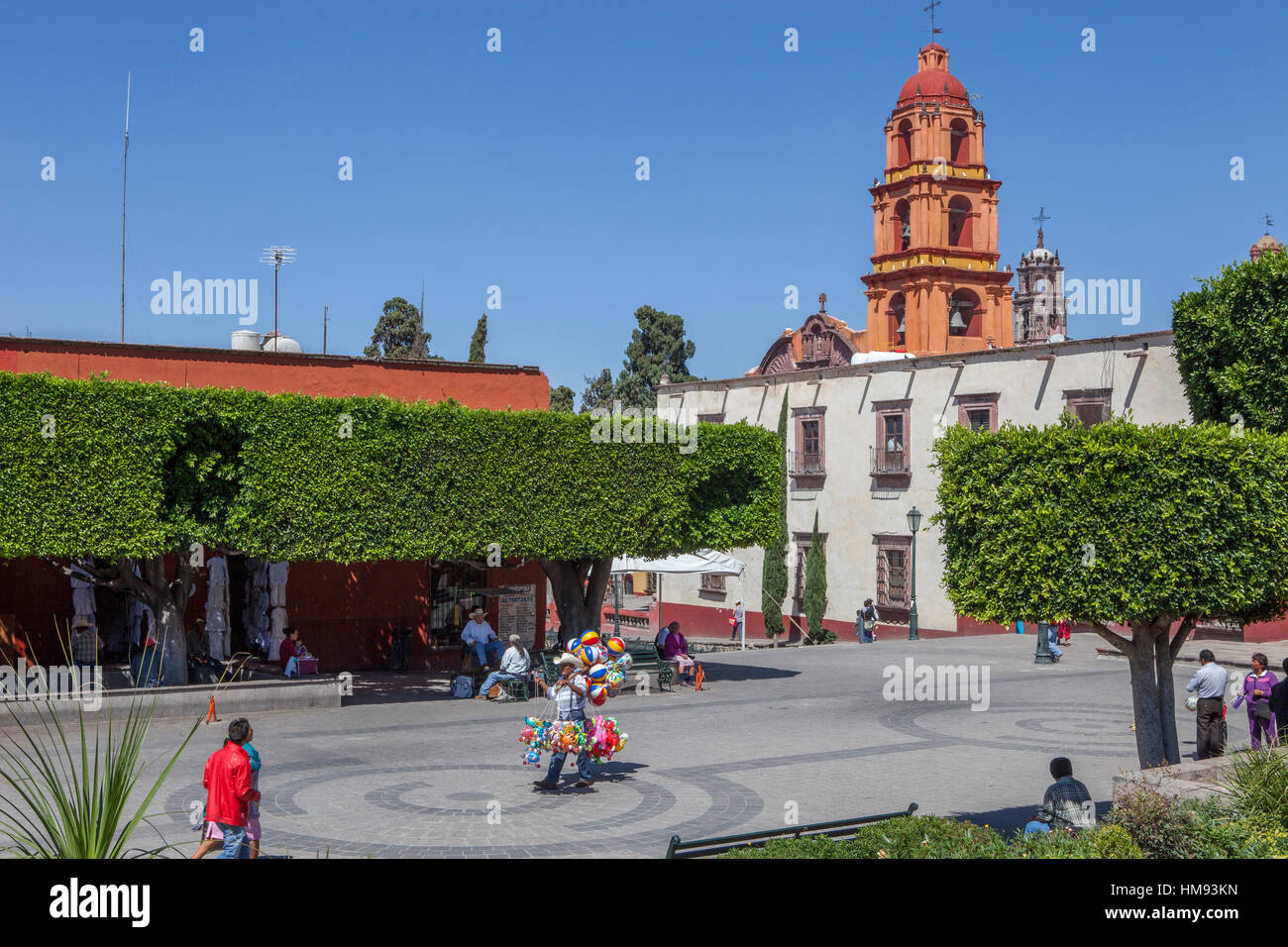 México, Estado de Guanajuato, San Miguel de Allende, Plaza Civica Allende Foto de stock