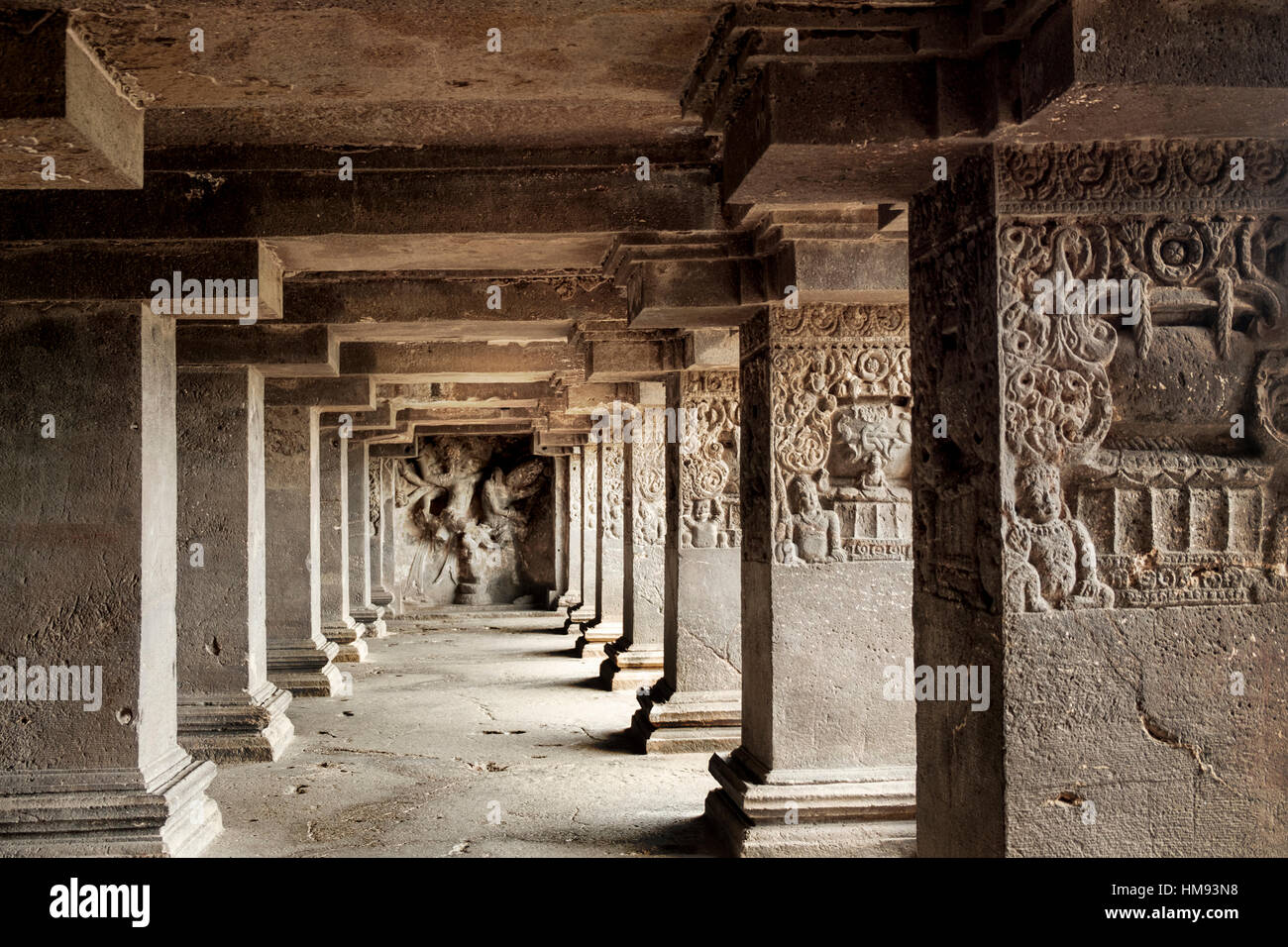 Las Cuevas de Ajanta, Maharashtra, India Foto de stock