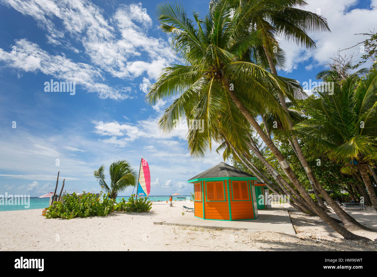 Worthing Beach, Christ Church, Barbados, Indias Occidentales, el Caribe, América Central Foto de stock