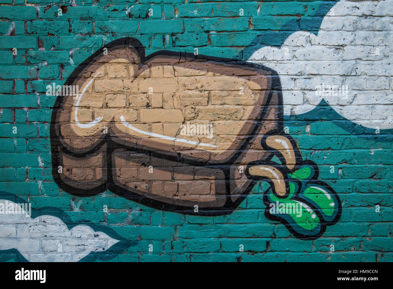 Mural de pared de ladrillo antiguo con estilo