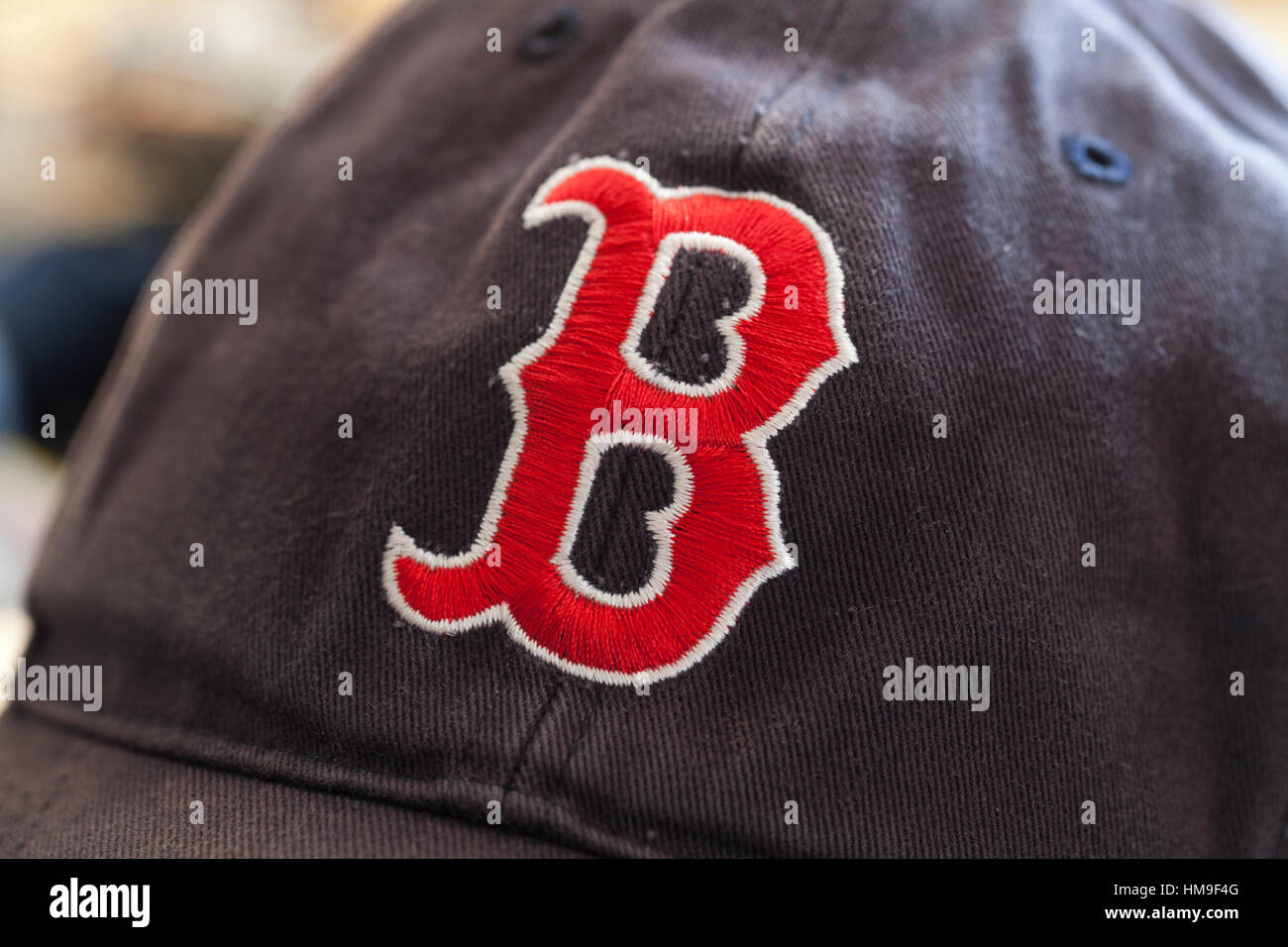 Boston Red Sox Baseball Cap - EE.UU. Foto de stock