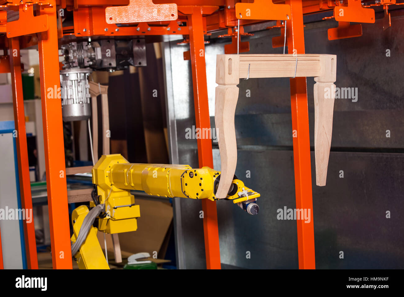 La mano del robot industrial Foto de stock