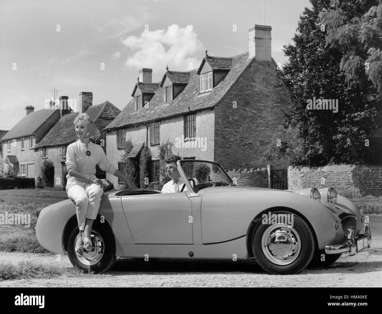 1958 Austin Healey Sprite Foto de stock
