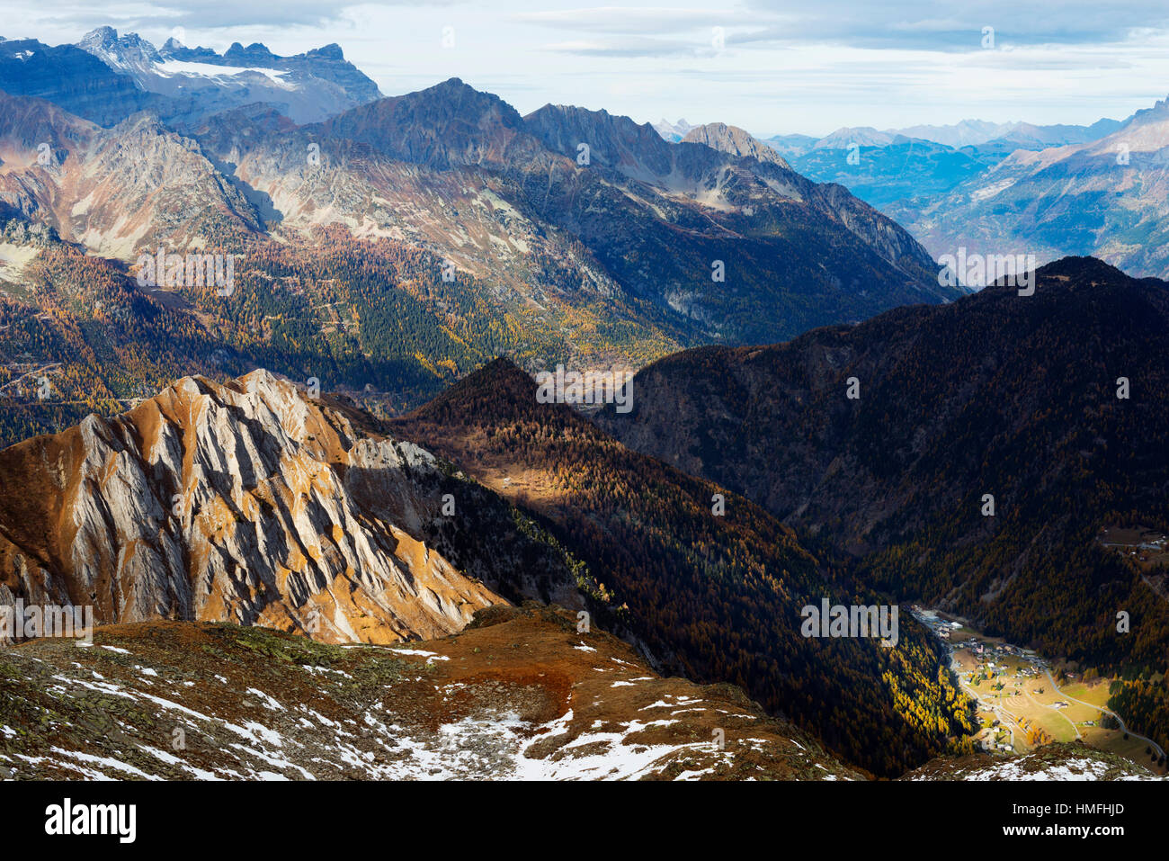 Trient, Valais, Suiza Alpes, Suiza Foto de stock