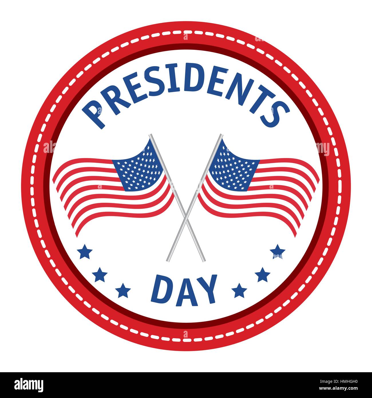 Feliz día presidentes poster diseño ilustración vectorial Imagen Vector