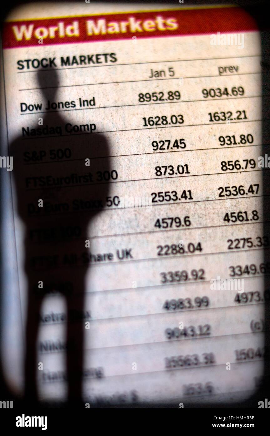 Las tasas de interés, el mercado, intereses, el mercado de valores. Foto de stock