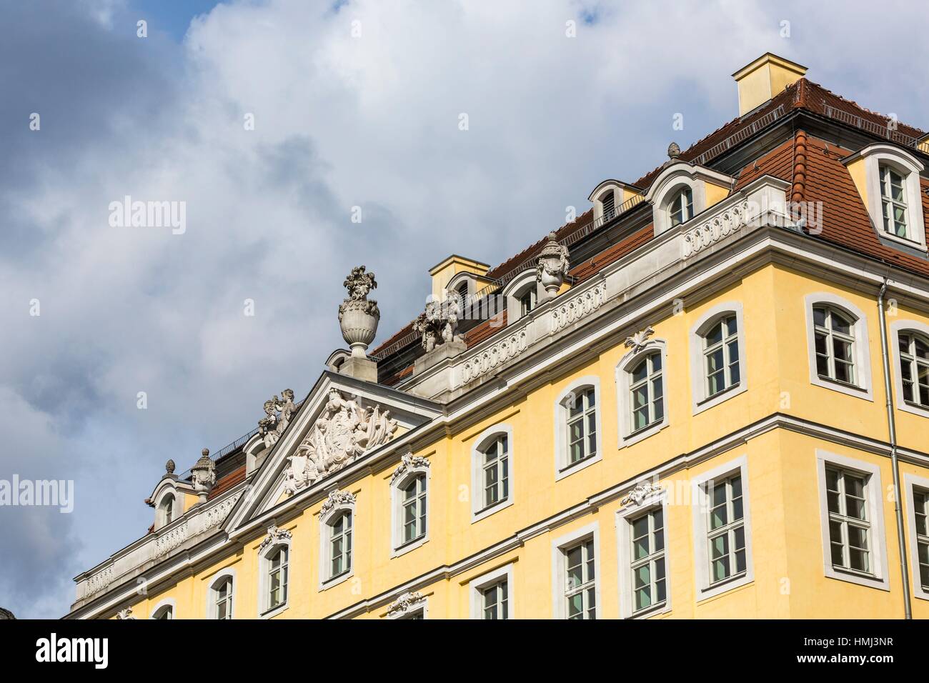 Pintoresco Palacio Cosel en Dresde, Sajonia, Alemania, Europa Foto de stock