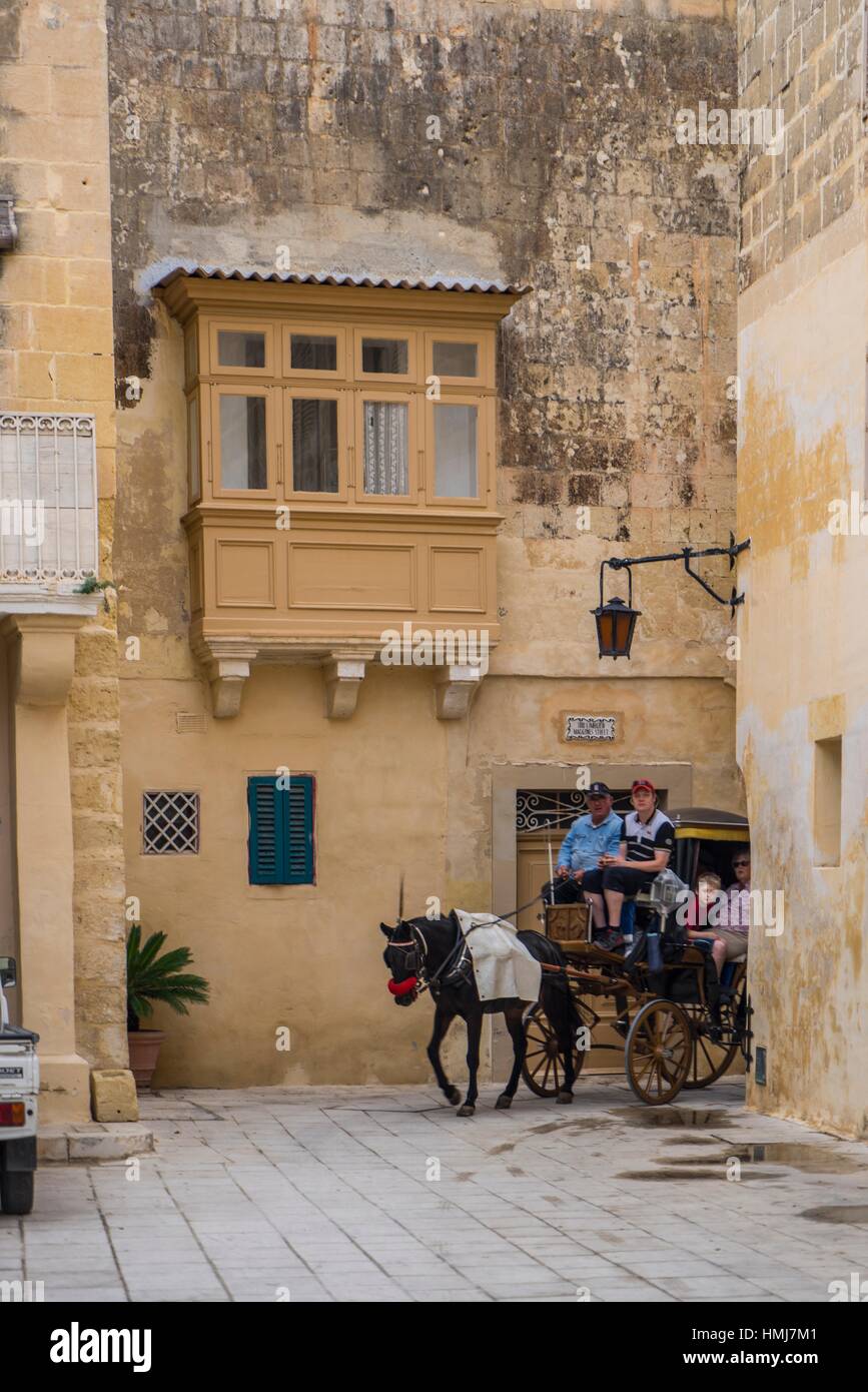 Malta. Mdina, la ciudad silenciosa Foto de stock