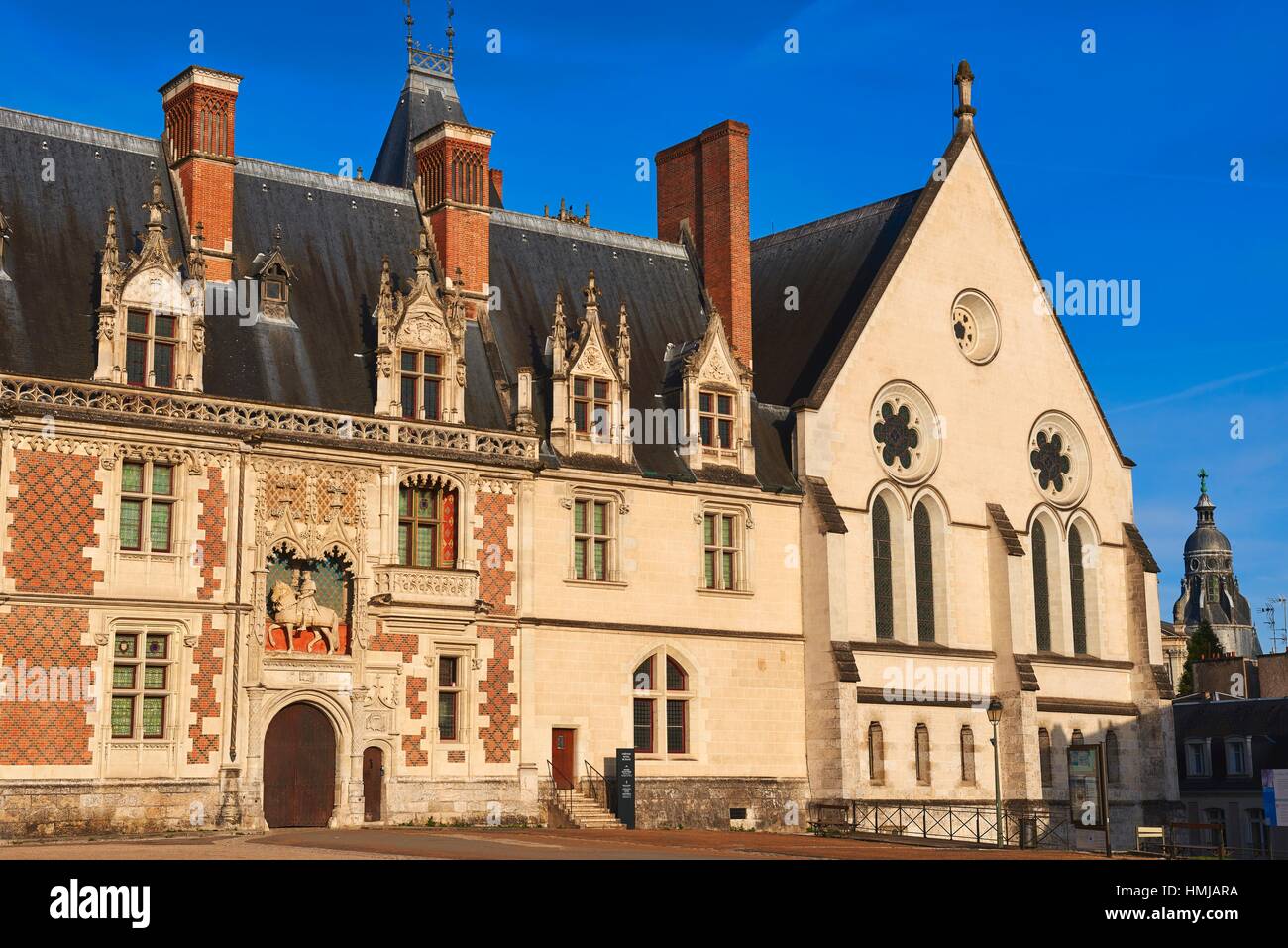 Blois, el castillo Château de Blois, Loire et Cher, Pays de la Loire, El Valle del Loira , Sitio de Patrimonio Mundial de la UNESCO, Francia. Foto de stock