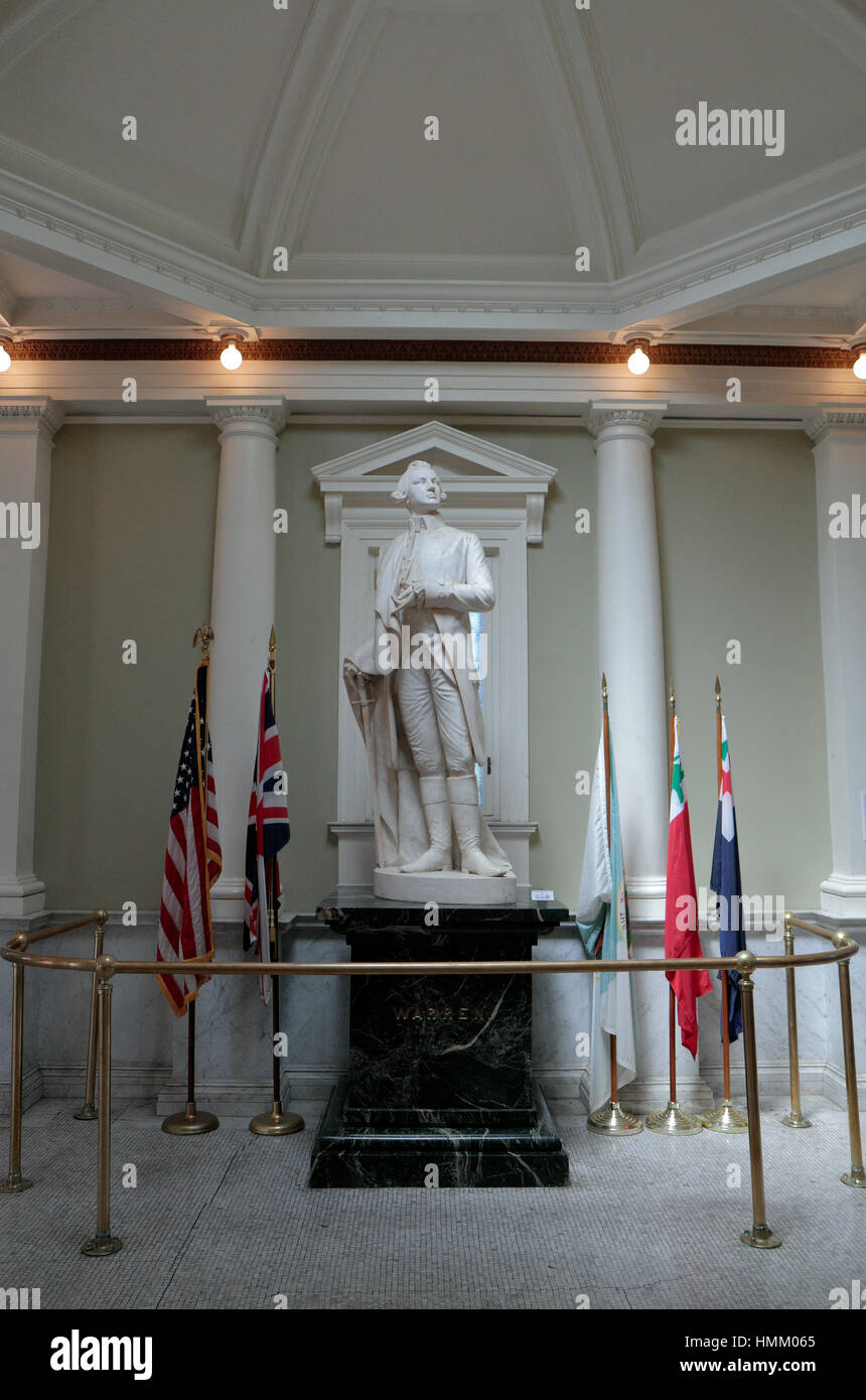 En el interior del Bunker Hill Lodge, Bunker hill Monument, Boston, Massachusetts, Estados Unidos. Foto de stock