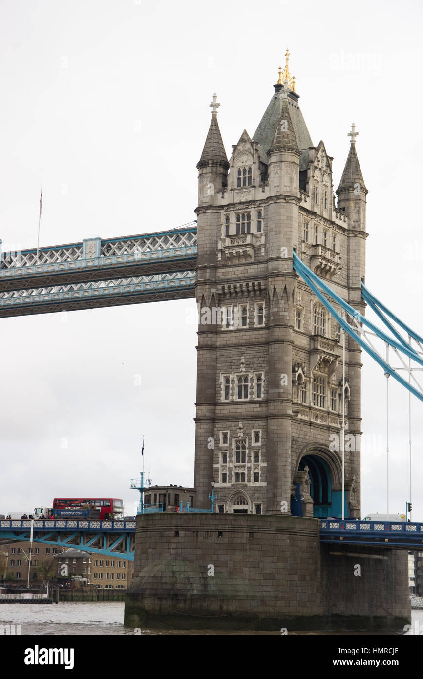 Tower of London Bridge. Foto de stock