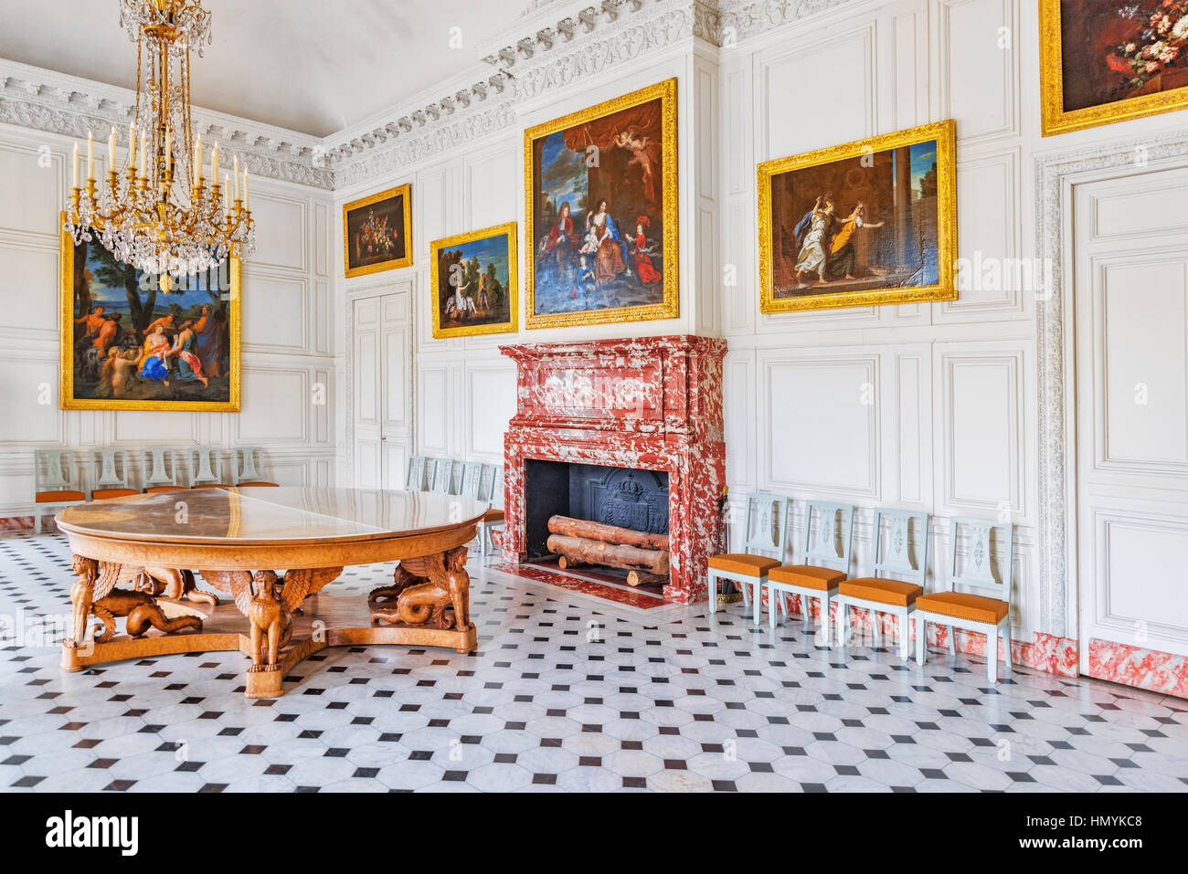 Versalles, Francia - Julio 2016 Salón comedor de belleza) de la capilla en el Grand Trianon. Chateau de Versailles. Francia Fotografía de - Alamy