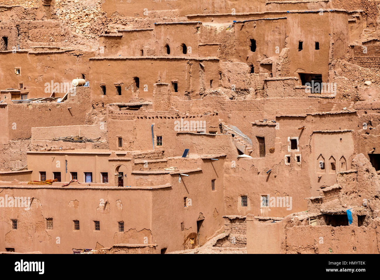 Marruecos. Ait Benhaddou Ksar, un sitio del Patrimonio Mundial. Foto de stock