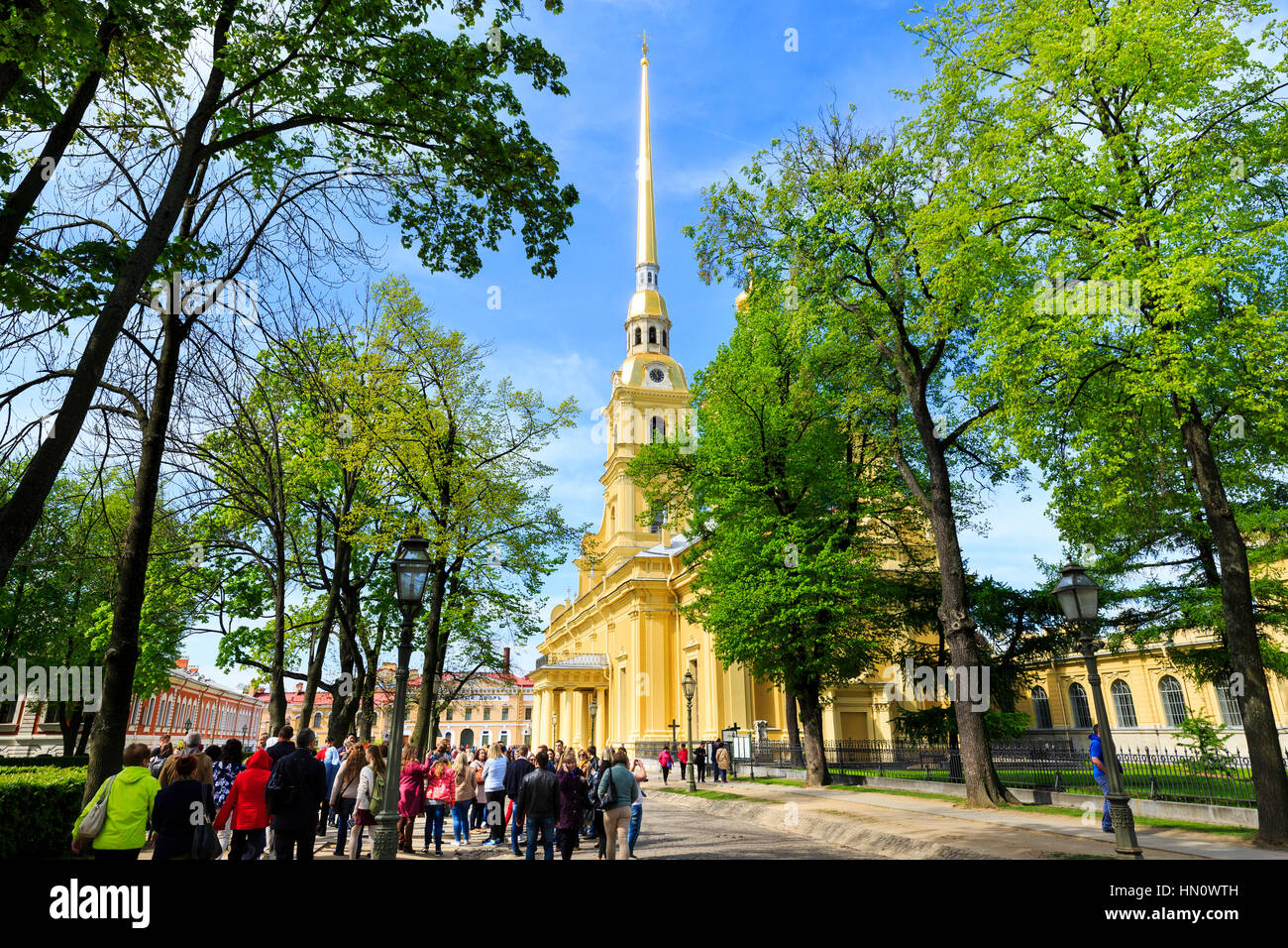 La Catedral de San Pedro y san Pablo, de San Petersburgo, Rusia Foto de stock