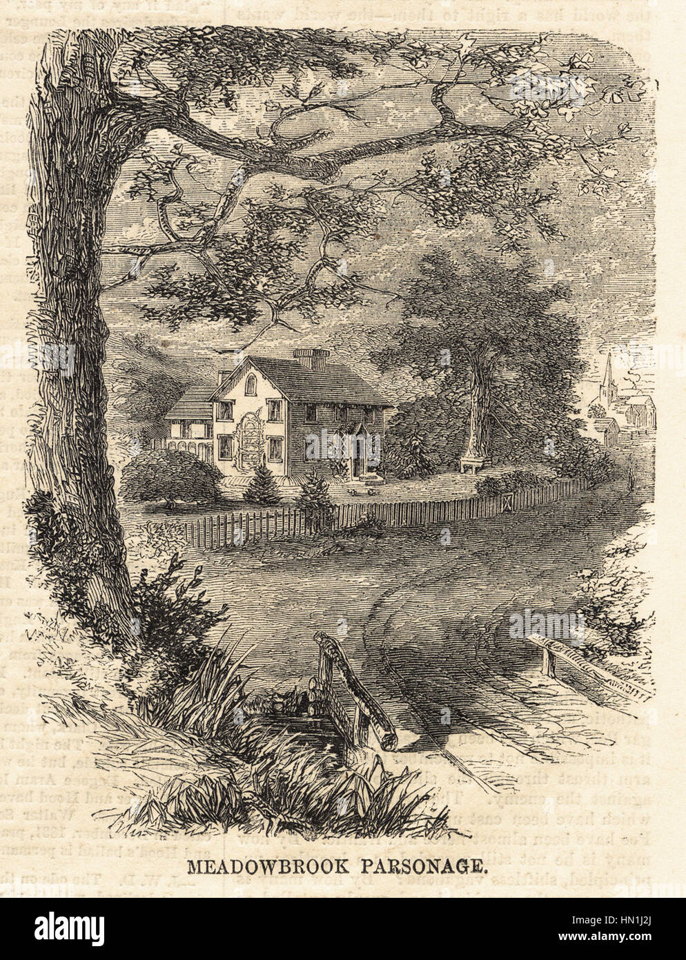 Winslow Homer - Meadowbrook casa rectoral Foto de stock