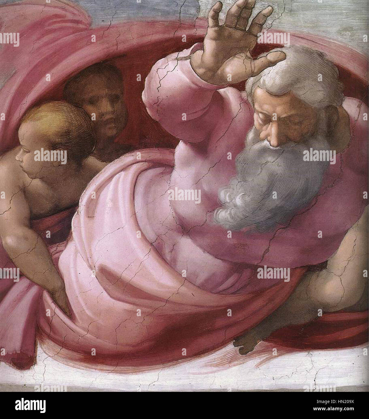 Michelangelo, la separación de la tierra de las Aguas 02 Fotografía de  stock - Alamy