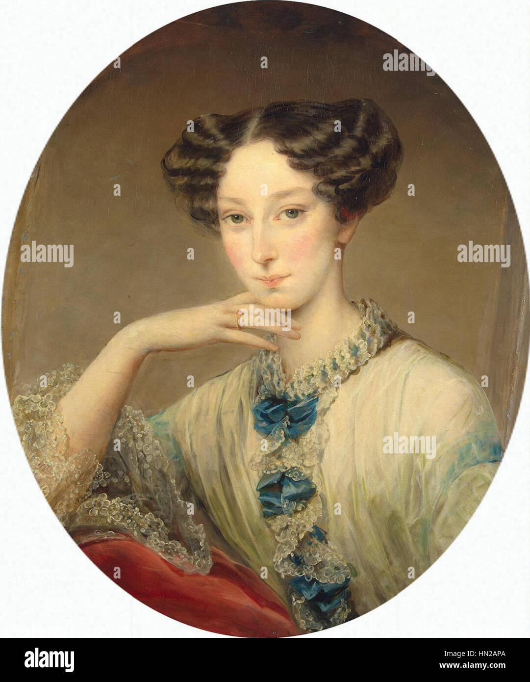 María Alexandrovna de Rusia por C.Robertson (c.1850, Hermitage) Foto de stock