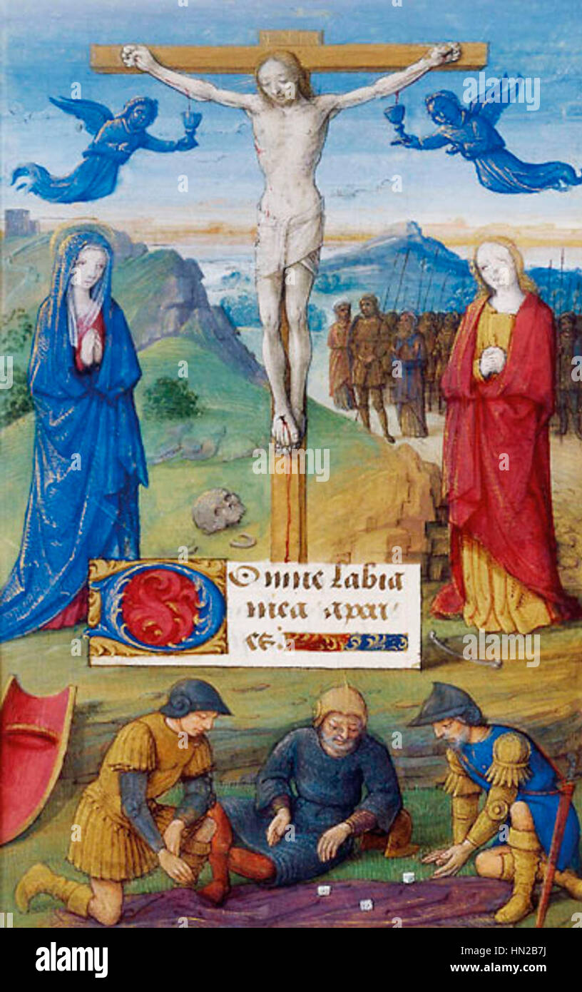 Livre d'Heures - Bib. Arsenal Ms432 f58 Foto de stock