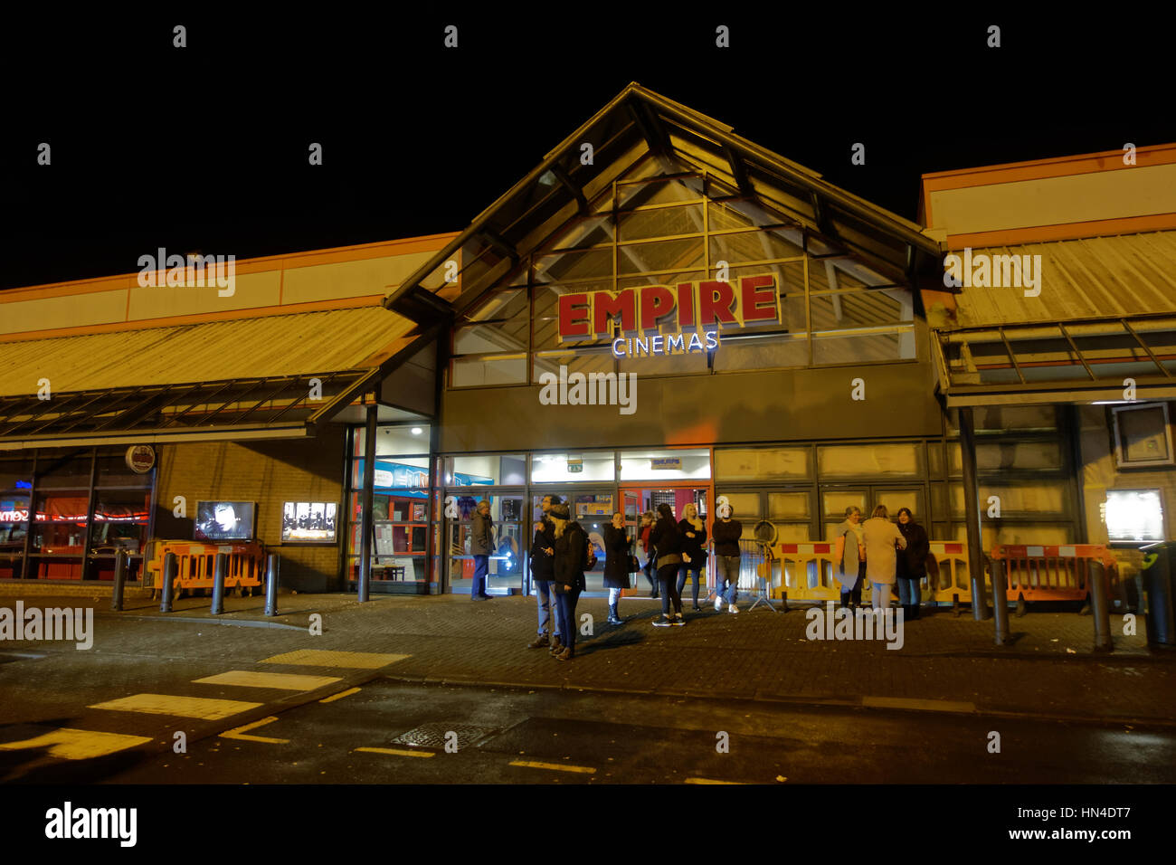 En Clydebank cine empire tarde noche después de TS2 film Foto de stock