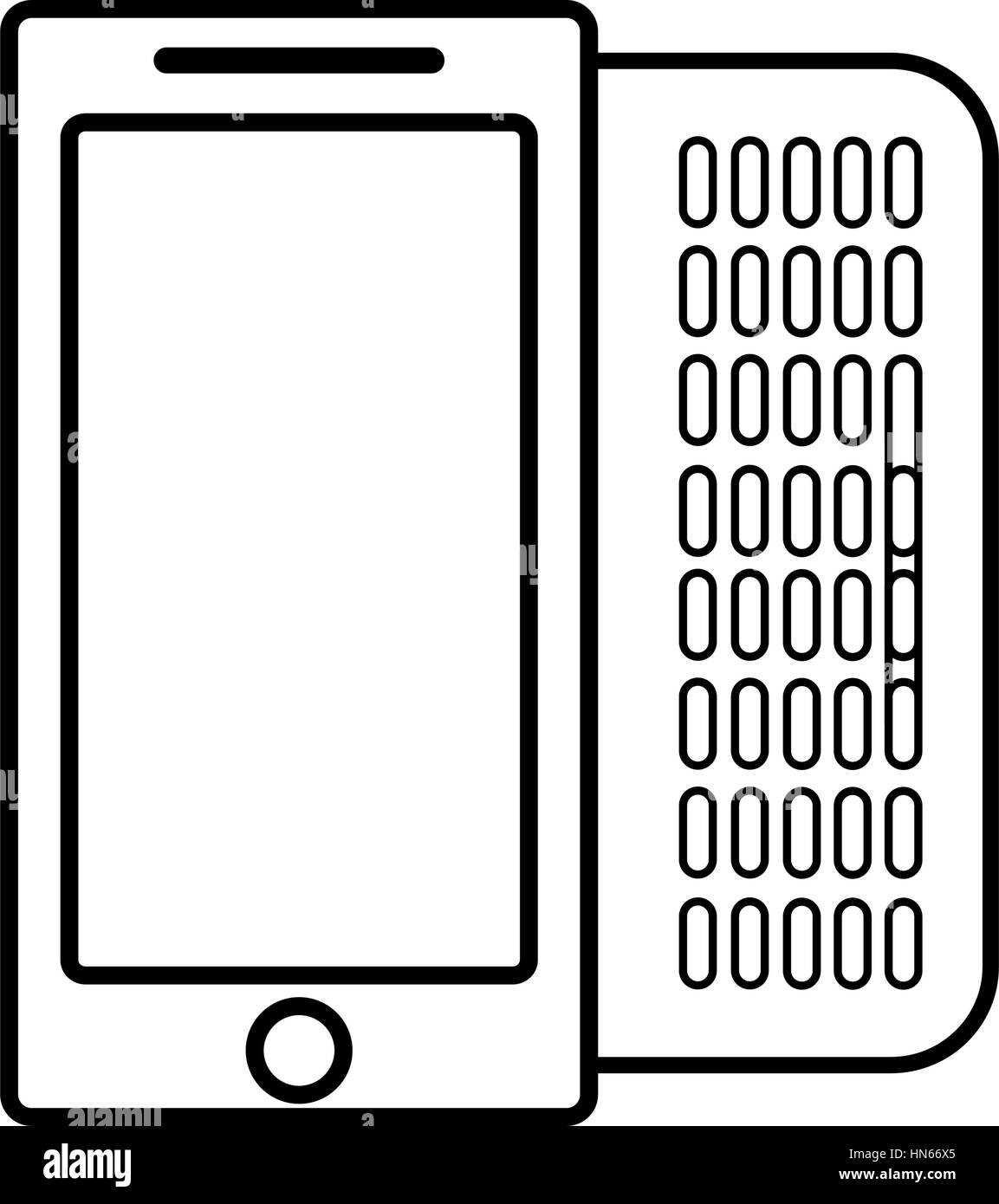 Figura teléfono móvil icono relacionado Ilustración del Vector