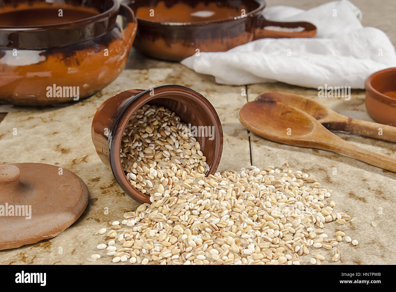 Cereales italiano en primer plano Fotografía de stock - Alamy
