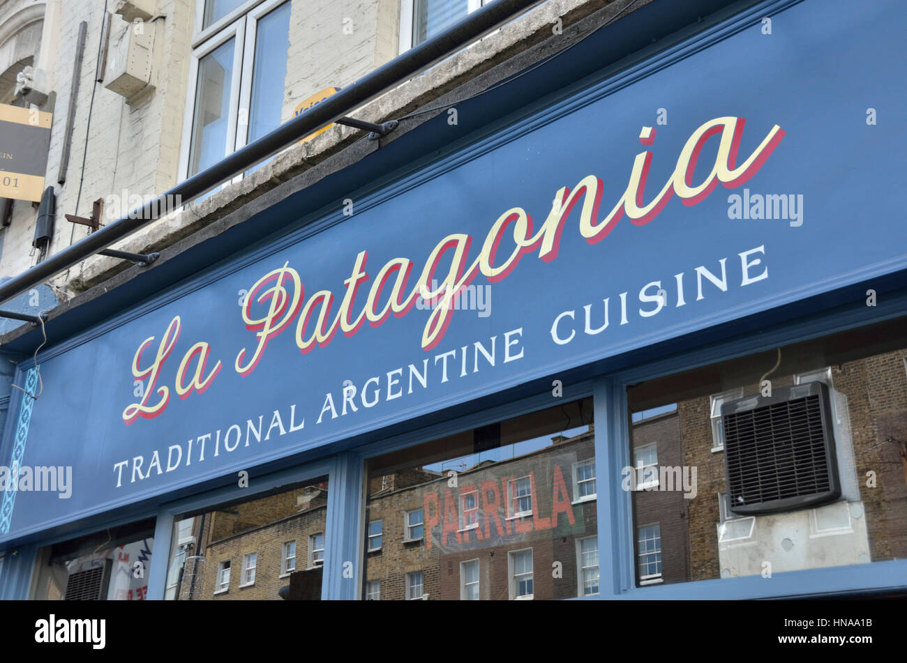 La Patagonia Argentina tradicional restaurante en la ciudad de Camden, Londres, Reino Unido. Foto de stock