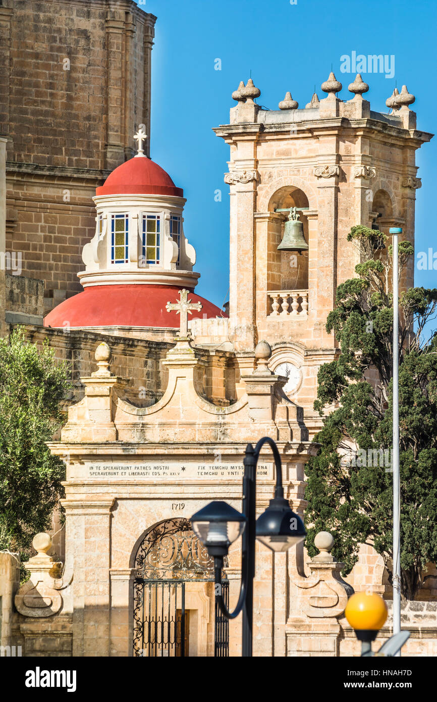 El Santuario de Nuestra Señora de Mellieha, Malta Foto de stock