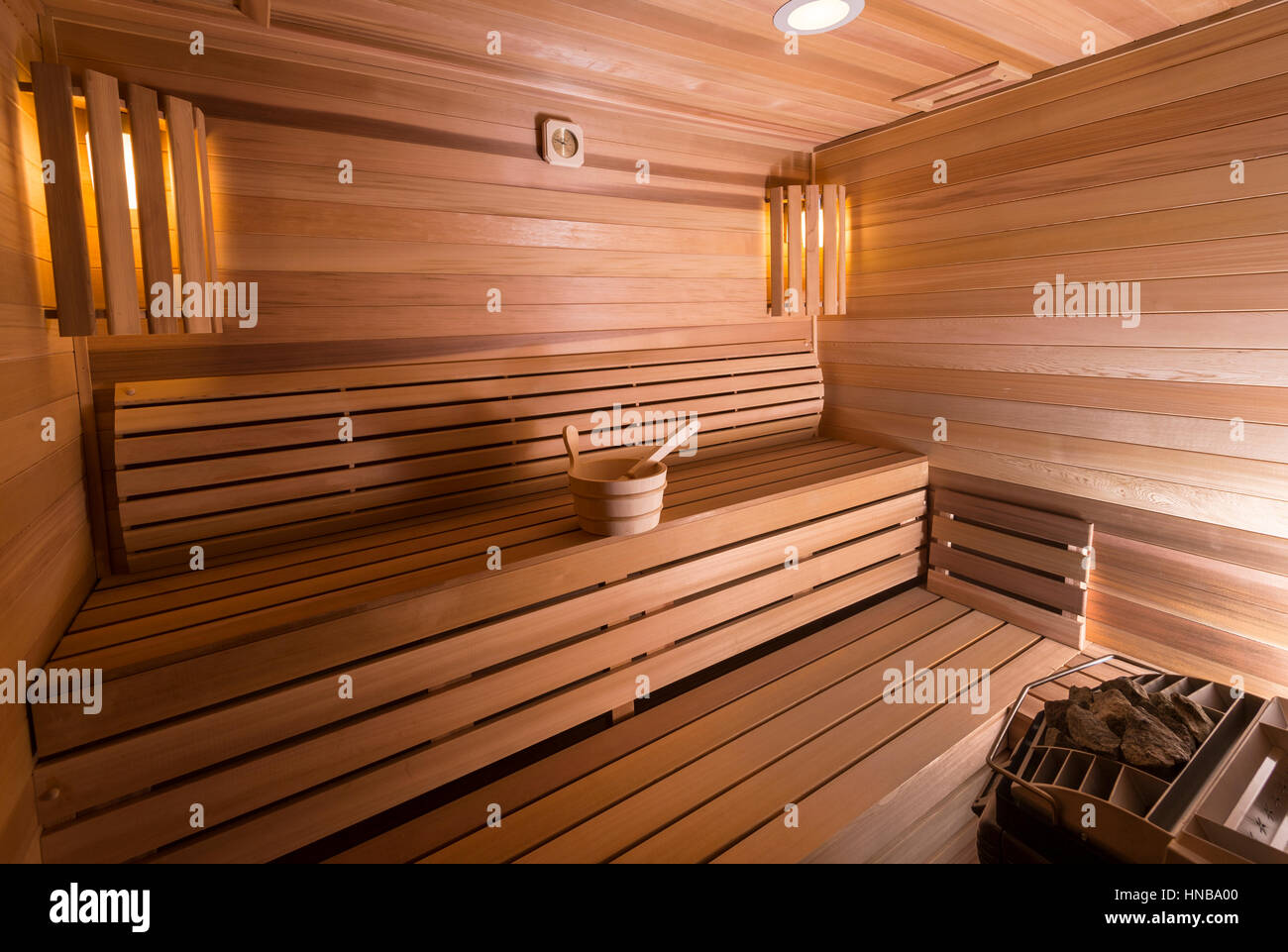 Sauna de vapor Foto de stock