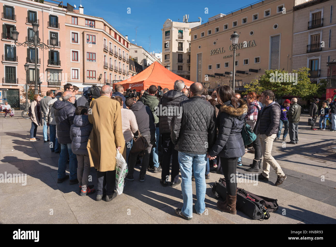 Madrid, España - 13 de noviembre, 2016: Ciudadanos, grupo político español douring una reunión el 13 de noviembre de 2016 en Madrid, España. Foto de stock