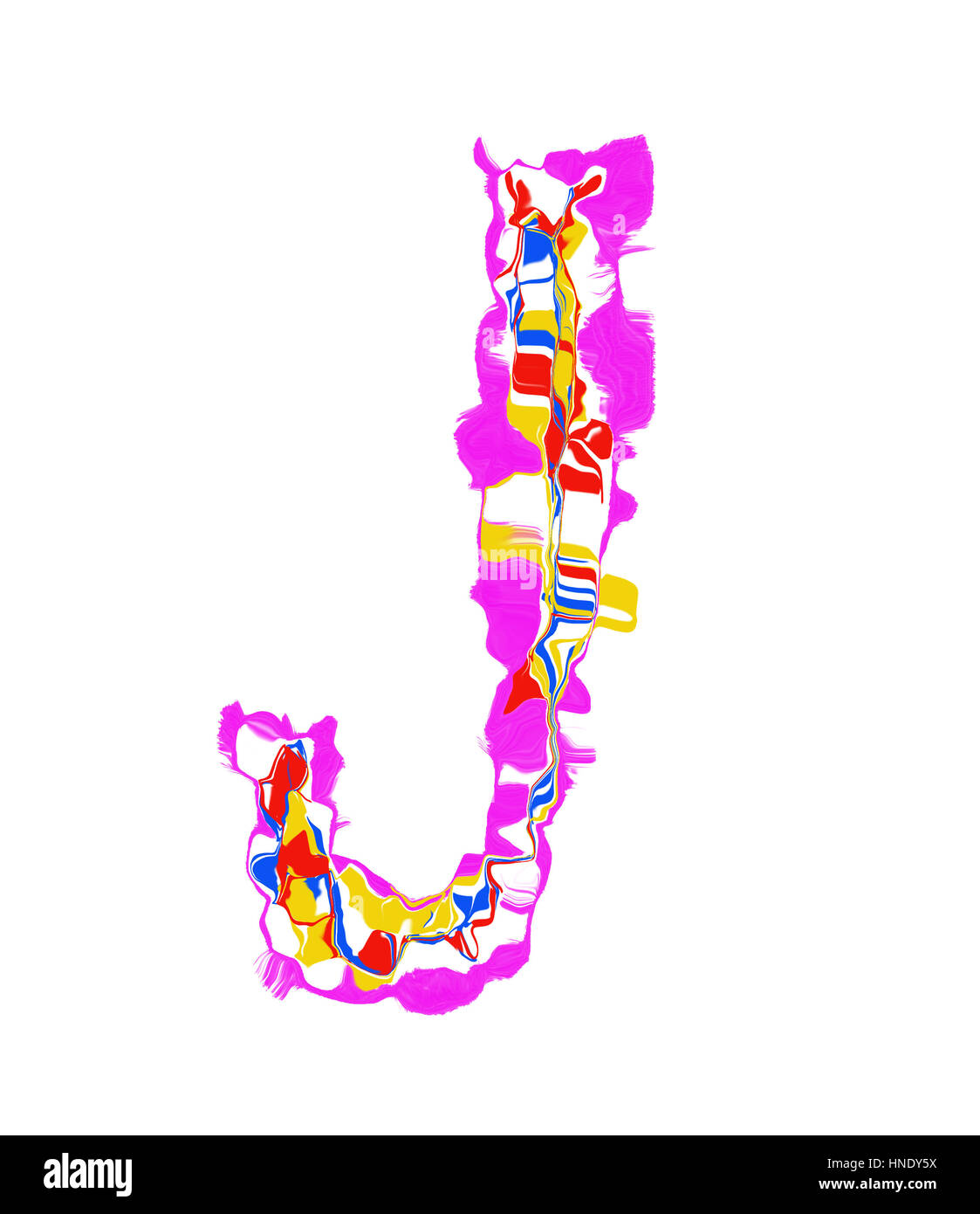 Los Colores Iniciales Letra J Foto Imagen De Stock