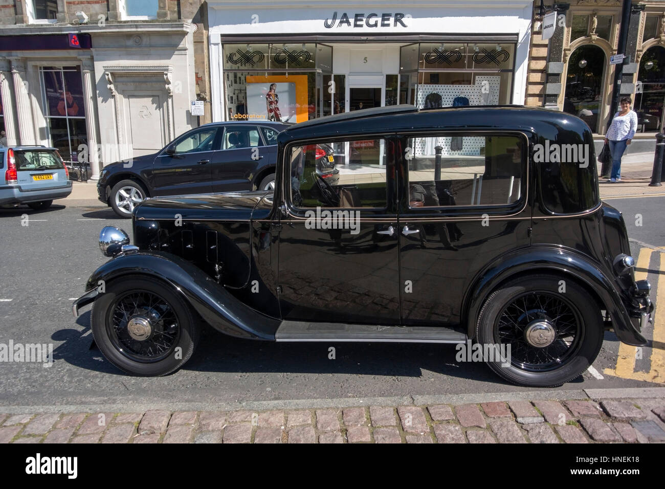 1935 Austin negro 10/4 Lichfield Automóvil Fotografía de stock - Alamy