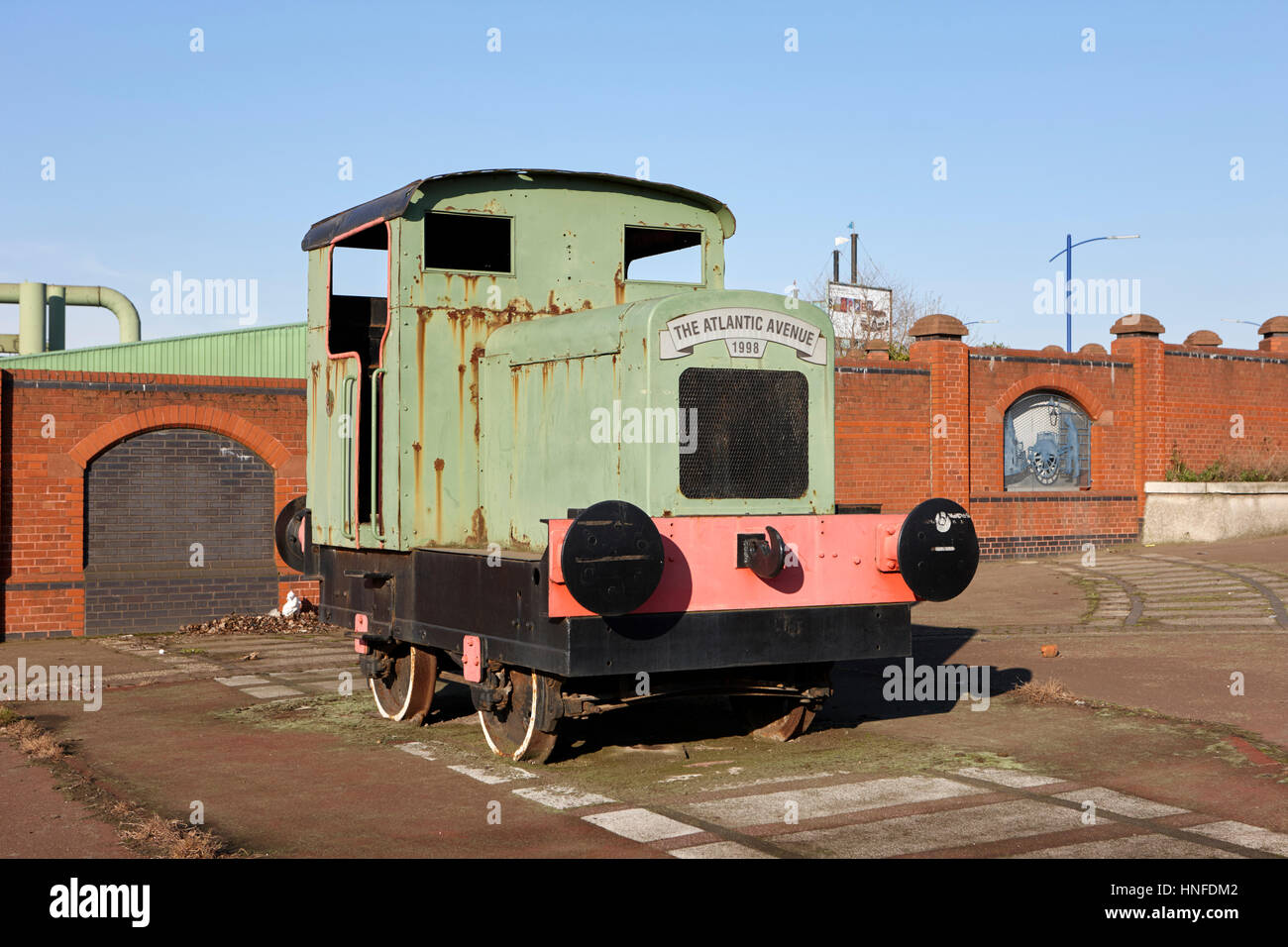 La Atlantic Avenue locomotora de tren Liverpool uk Foto de stock