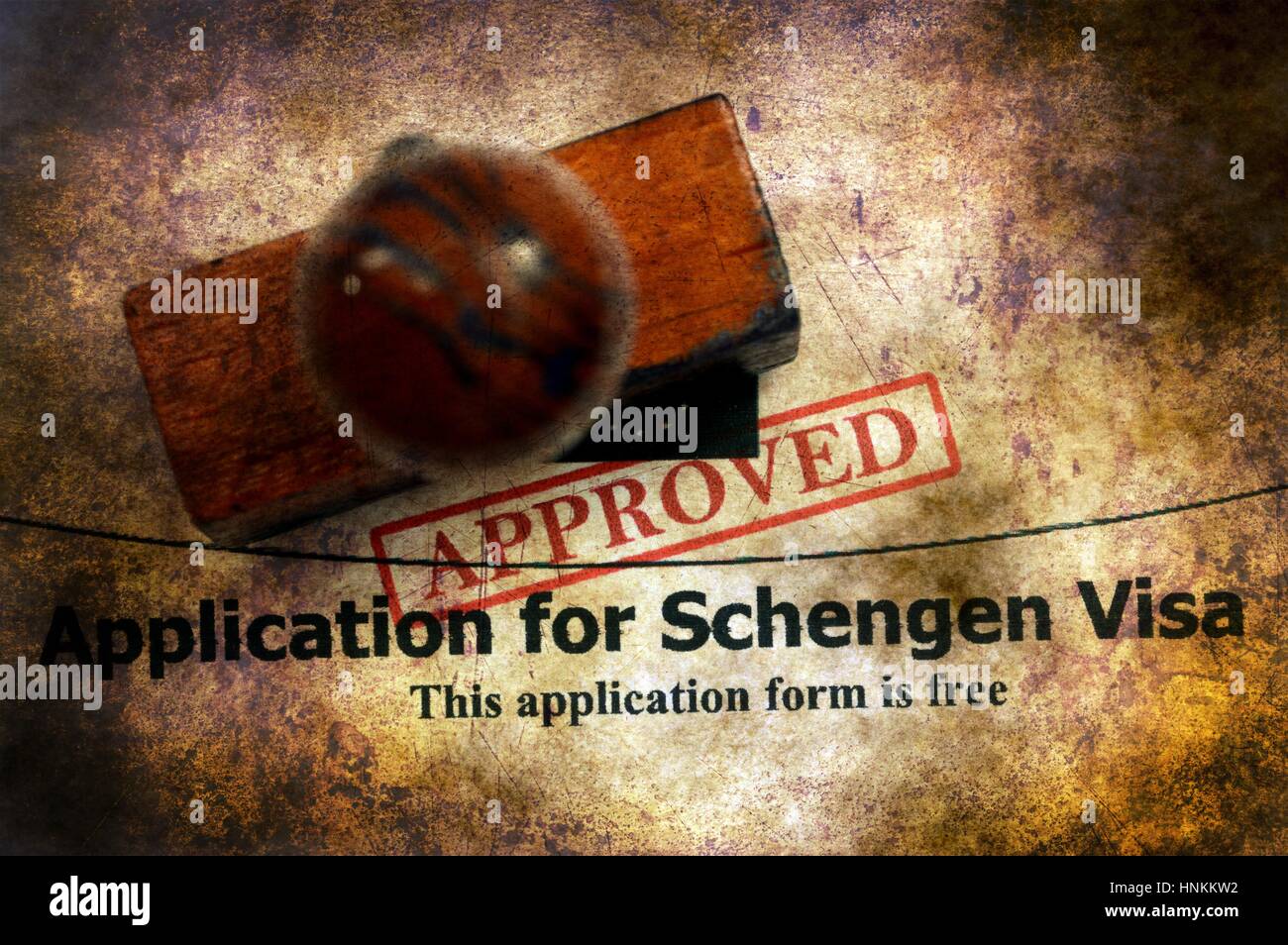 Solicitud De Visado Schengen Aprobado Fotografía De Stock Alamy 6697