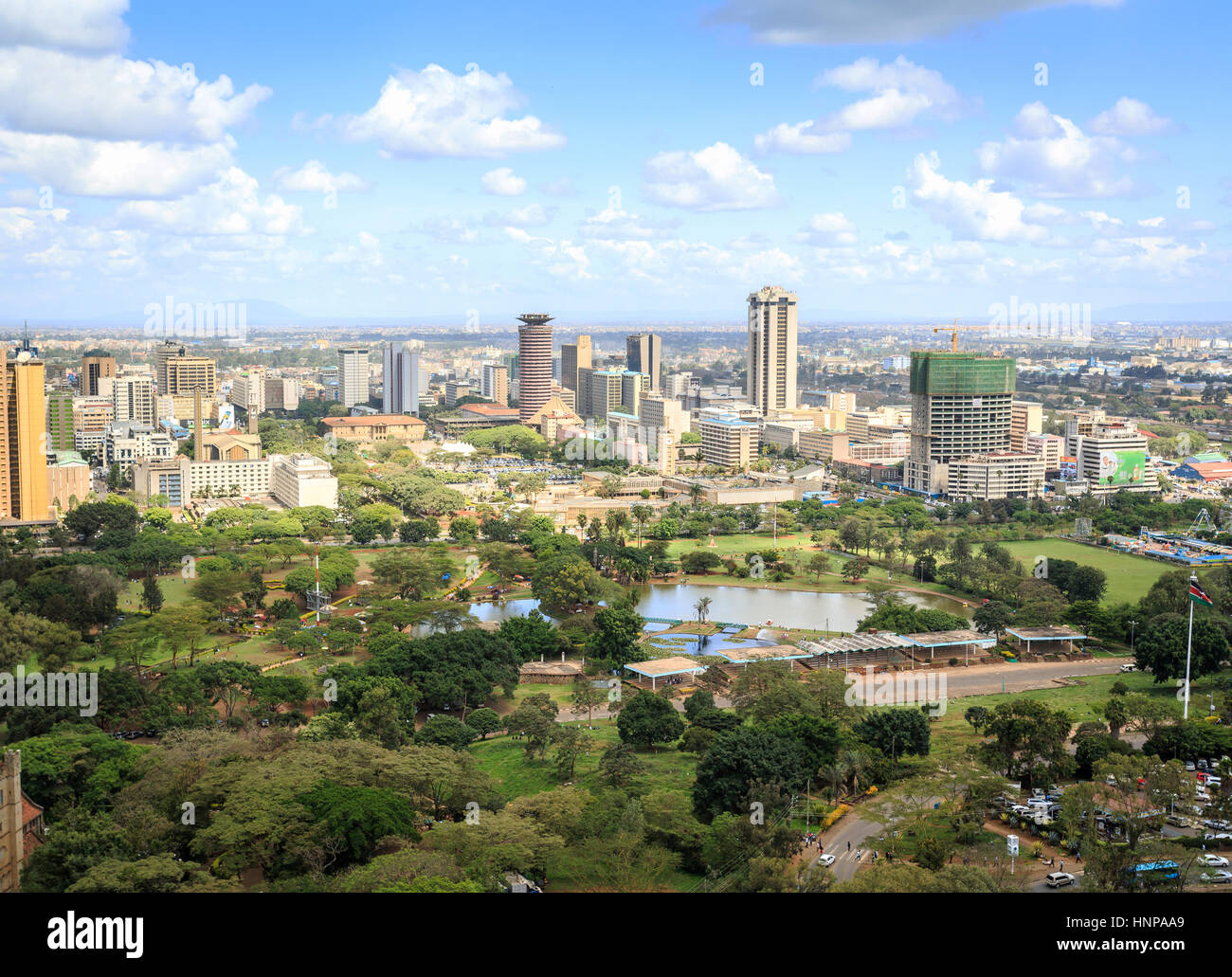 Paisaje urbano, Nairobi, Kenia Foto de stock