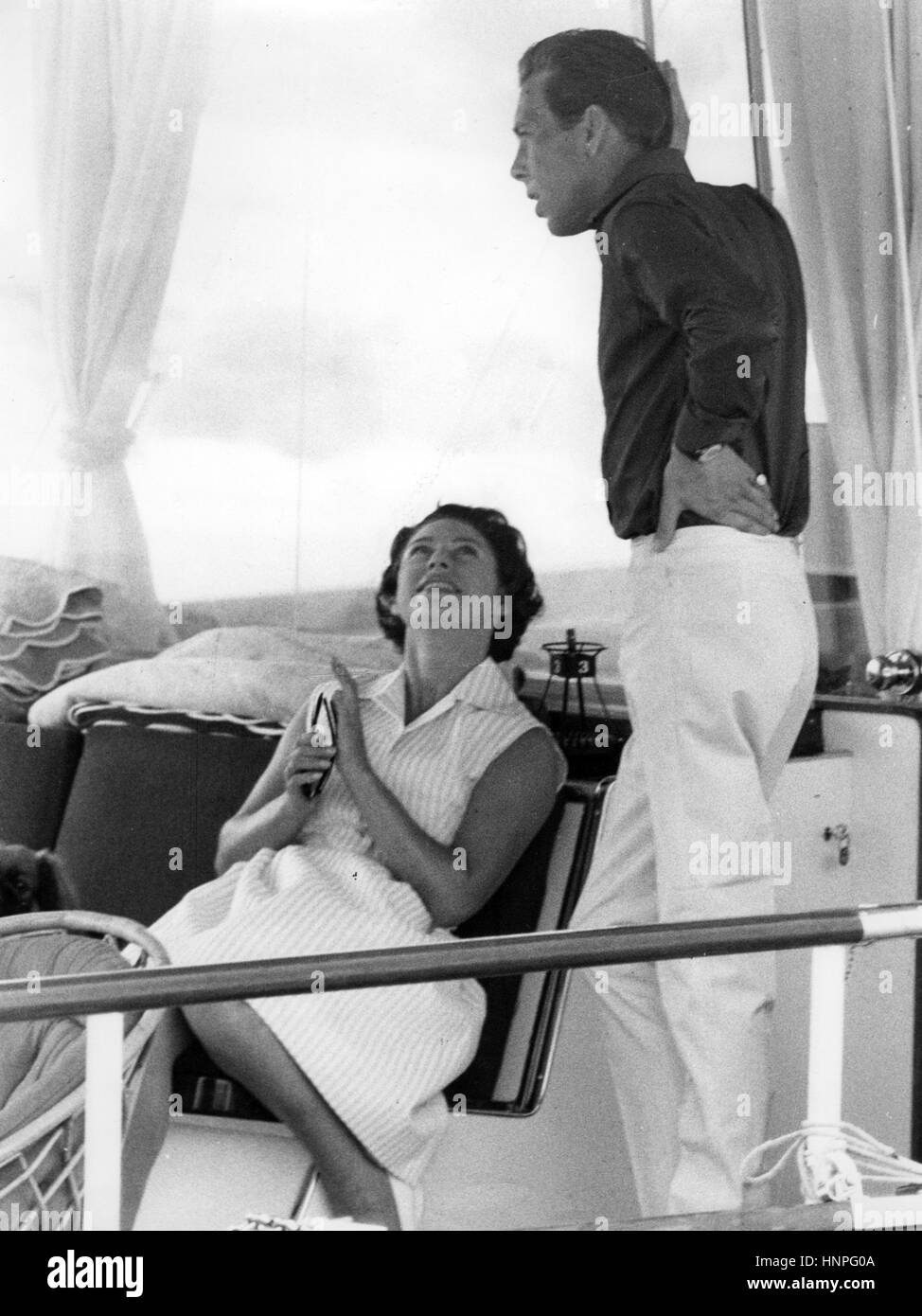 La princesa Margarita y Anthony Armstrong Jones en Italia alrededor de