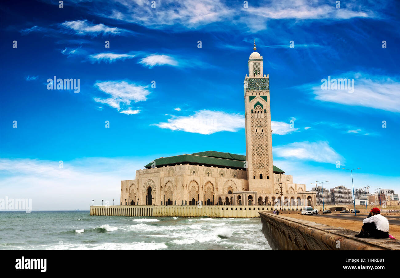 Stock Photo - Mezquita de Hassan II, en Casablanca, Marruecos, África Foto de stock