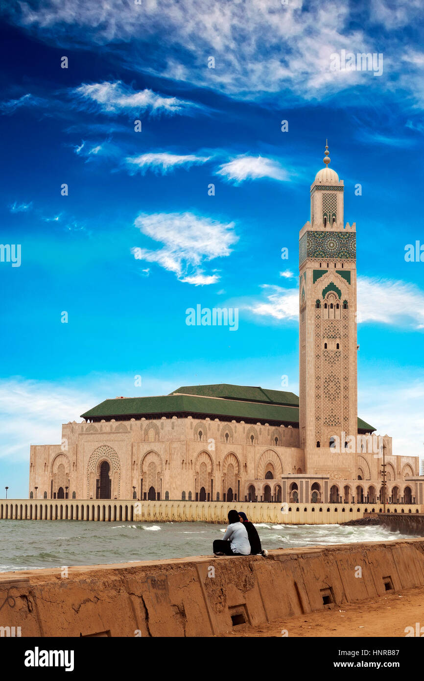 Stock Photo - Mezquita de Hassan II, en Casablanca, Marruecos, África Foto de stock