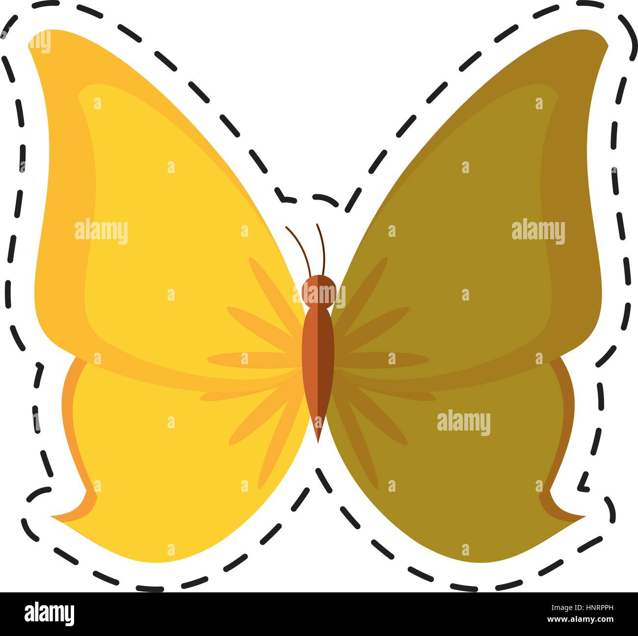 Dibujos animados animales mariposas vuelan insectos ilustración vectorial  EPS 10 Imagen Vector de stock - Alamy