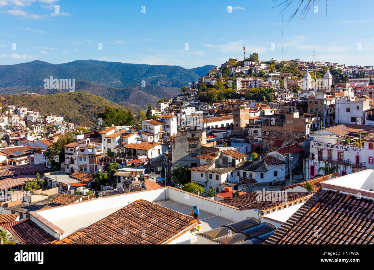 Areal vista de la ciudad de La Plata, Taxco, México Fotografía de stock -  Alamy