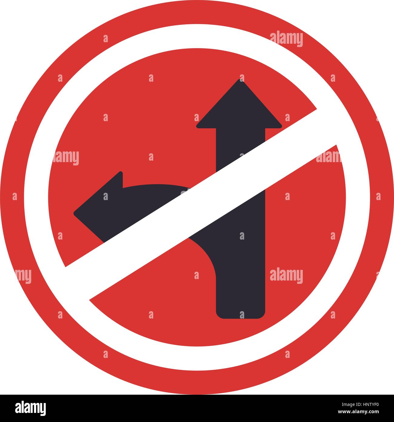 señal prohibido girar a la derecha
