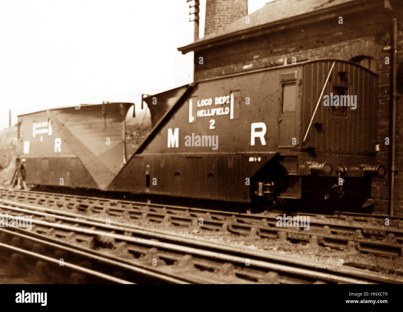 Ferrocarril Midland snowplows basado en Hellifield en liquidar a Carlisle  línea - 1900 Fotografía de stock - Alamy