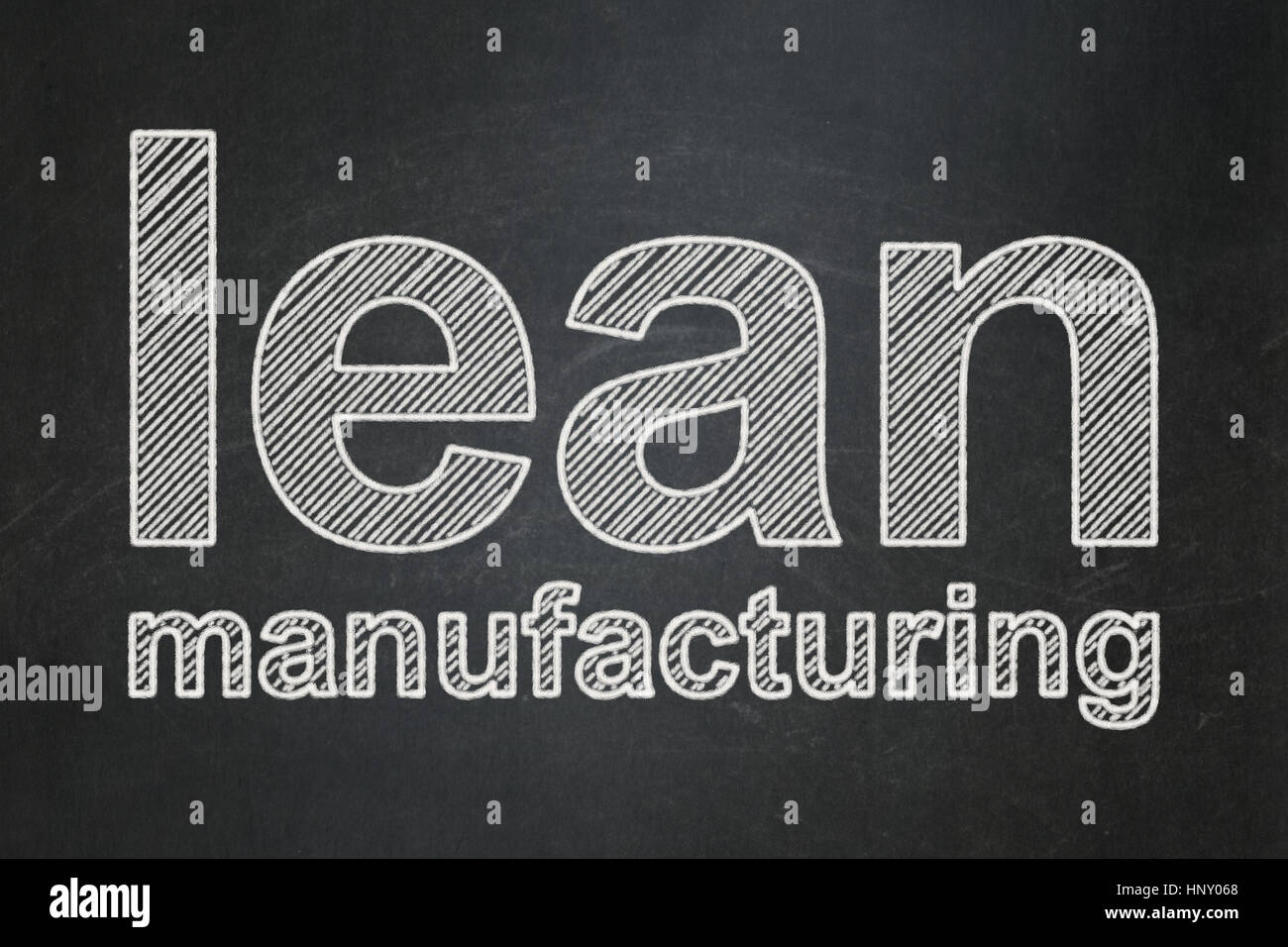 Manufacuring concepto: Lean Manufacturing sobre fondo de pizarra Fotografía  de stock - Alamy