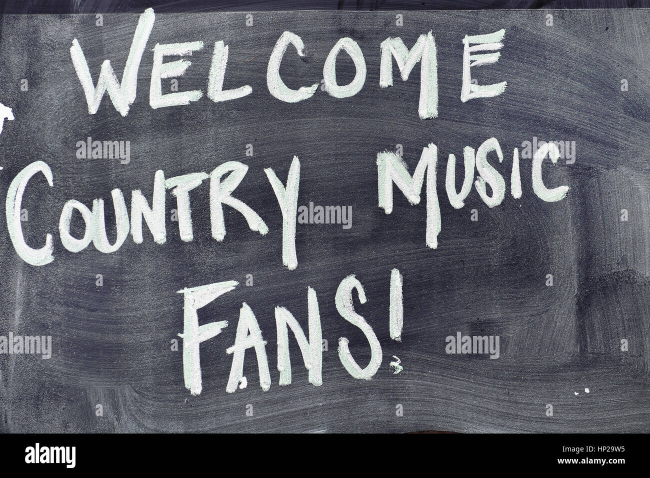 Bienvenidos fanáticos de la Música Country, Lower Broadway, Nashville, Tennessee Foto de stock