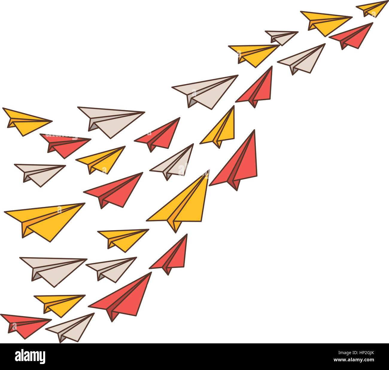 Alérgico laberinto Reportero Aviones de Papel origami icono ilustración vectorial diseño gráfico Imagen  Vector de stock - Alamy