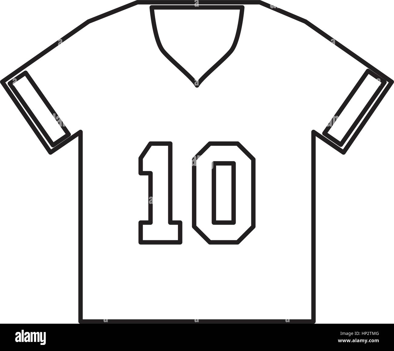 Camiseta de fútbol americano ilustración vectorial diseño uniforme Imagen  Vector de stock - Alamy