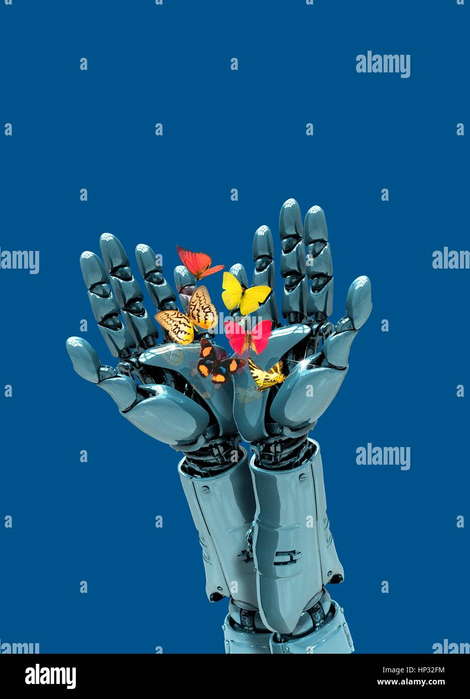 Manos robóticas sosteniendo mariposas fotografías e imágenes de alta  resolución - Alamy