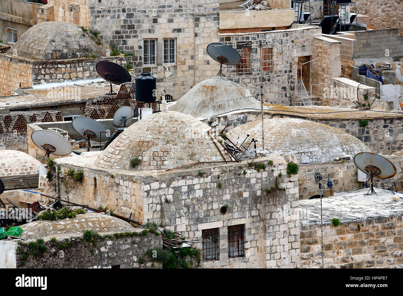 Las casas y edificios en el casco antiguo de la ciudad, Jerusalén, Israel  Fotografía de stock - Alamy